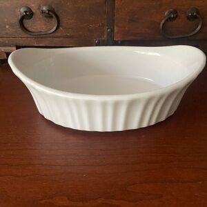Corningware French White 16.8 oz Ceramic Baking Dish